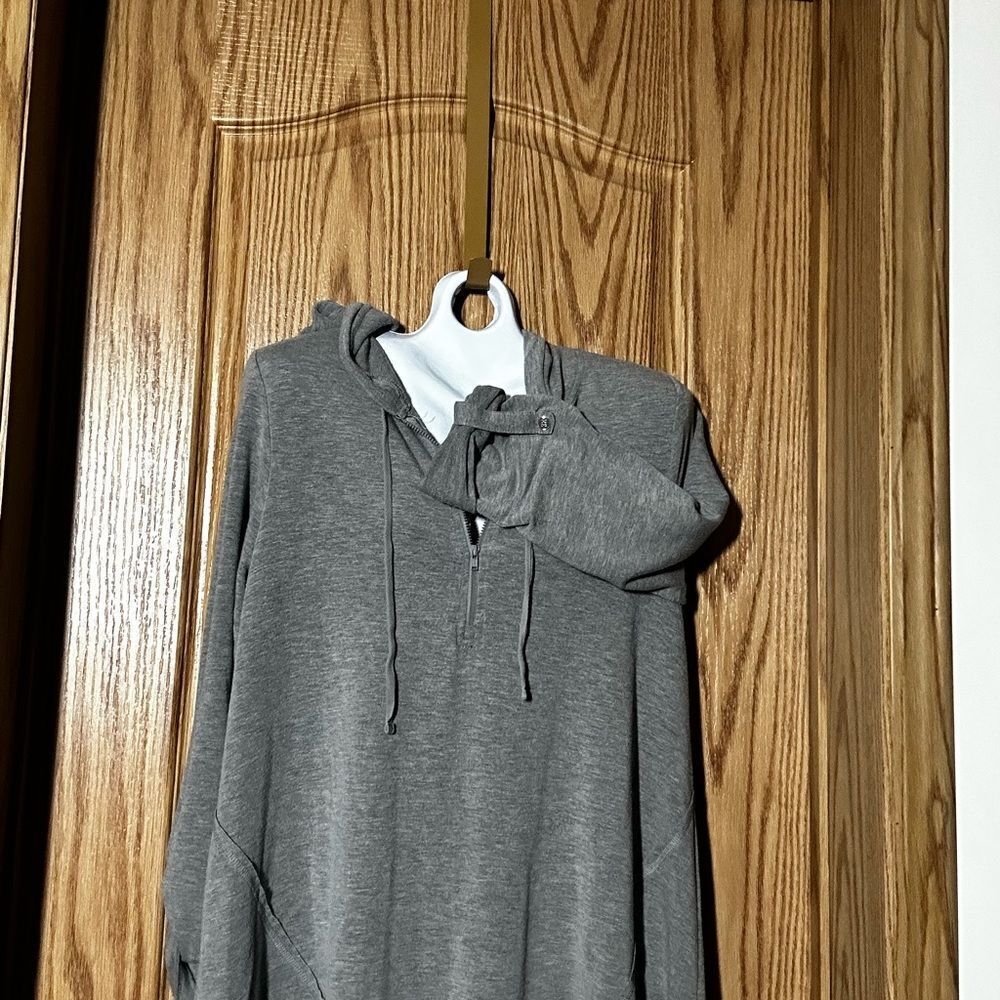 Gray Women's Hoodie Top